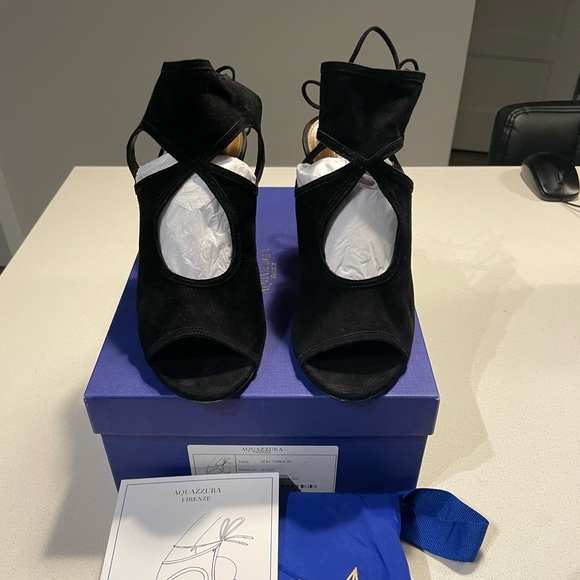 SOLD Aquazzura Suede Sandals - Picture 2 of 7